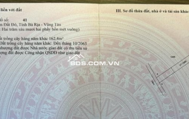 Chính chủ bán đất ở Bà Rịa Vũng Tàu